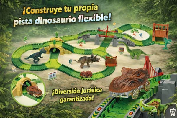 Pista flex dinosaurio - 270 piezas